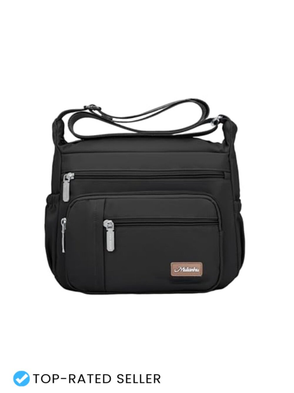 Nylon Crossbody Bag Waterproof Shoulder Purse Roomy Multiple Pockets